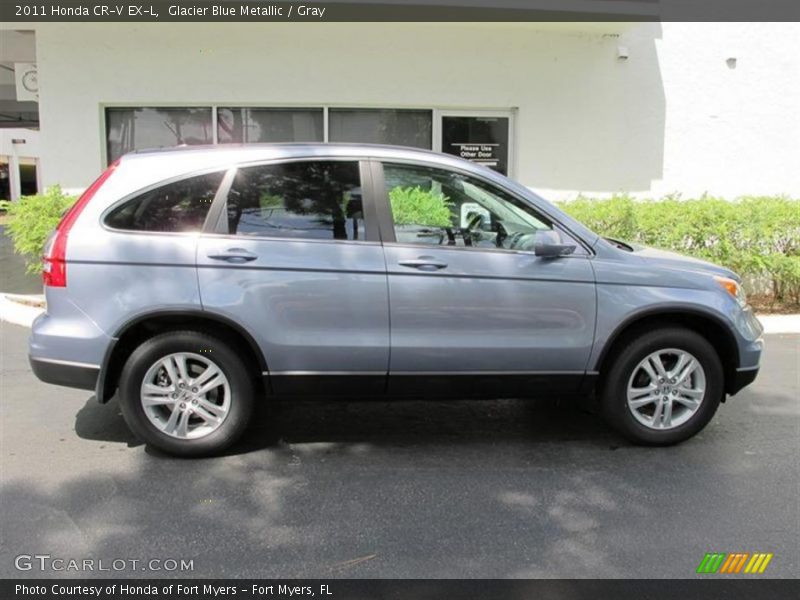 Glacier Blue Metallic / Gray 2011 Honda CR-V EX-L