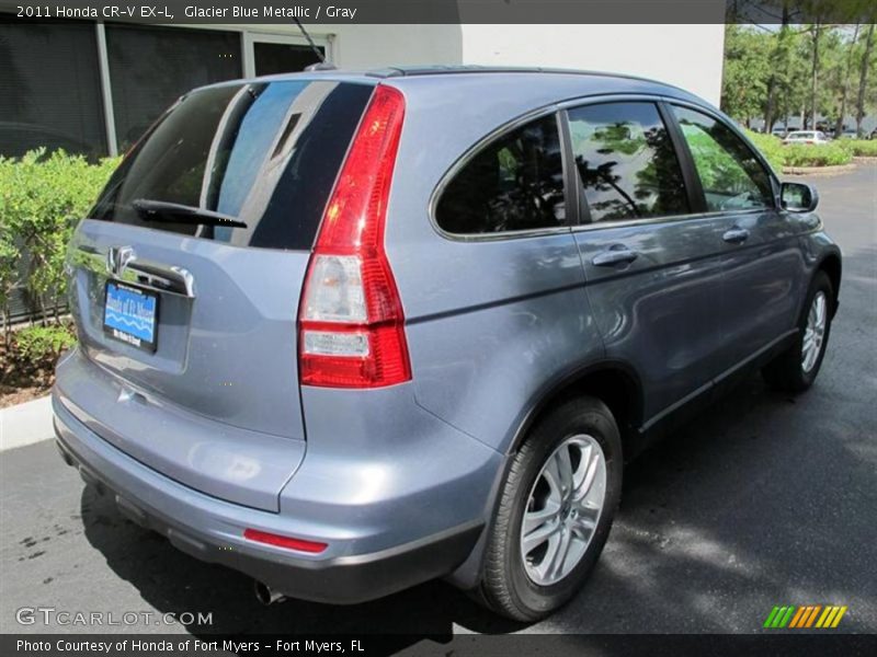 Glacier Blue Metallic / Gray 2011 Honda CR-V EX-L