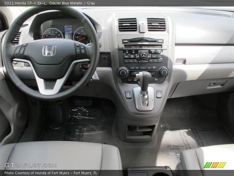 Glacier Blue Metallic / Gray 2011 Honda CR-V EX-L