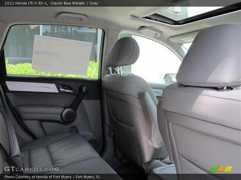 Glacier Blue Metallic / Gray 2011 Honda CR-V EX-L