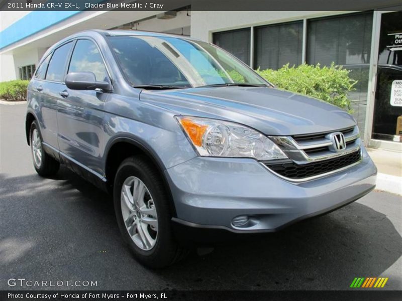 Glacier Blue Metallic / Gray 2011 Honda CR-V EX-L