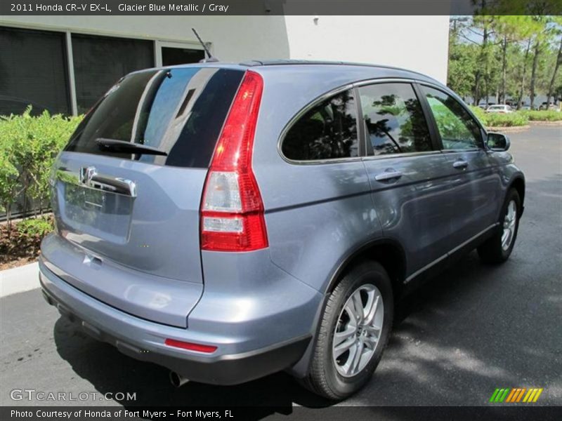 Glacier Blue Metallic / Gray 2011 Honda CR-V EX-L