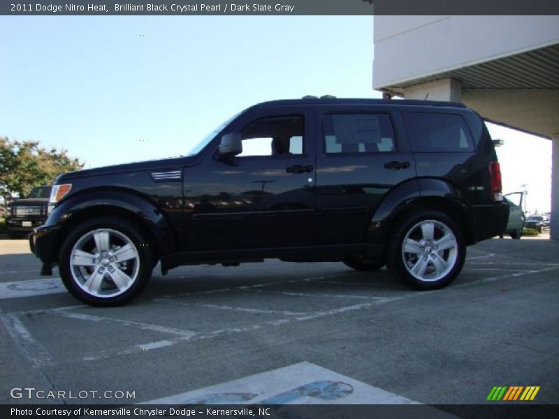Brilliant Black Crystal Pearl / Dark Slate Gray 2011 Dodge Nitro Heat