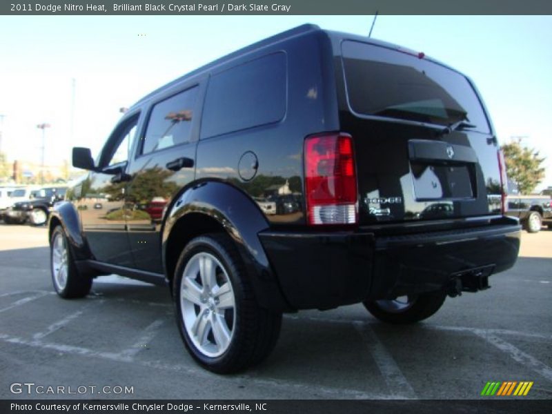 Brilliant Black Crystal Pearl / Dark Slate Gray 2011 Dodge Nitro Heat