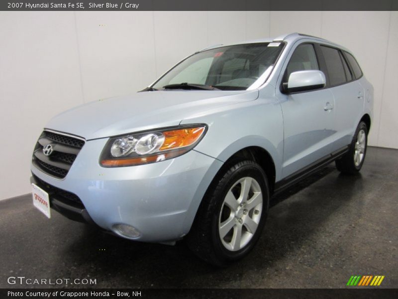 Silver Blue / Gray 2007 Hyundai Santa Fe SE