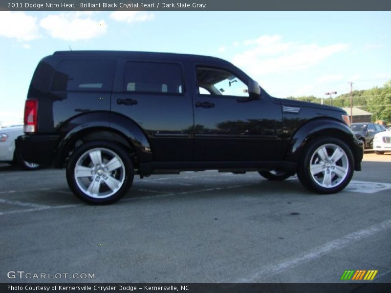 Brilliant Black Crystal Pearl / Dark Slate Gray 2011 Dodge Nitro Heat