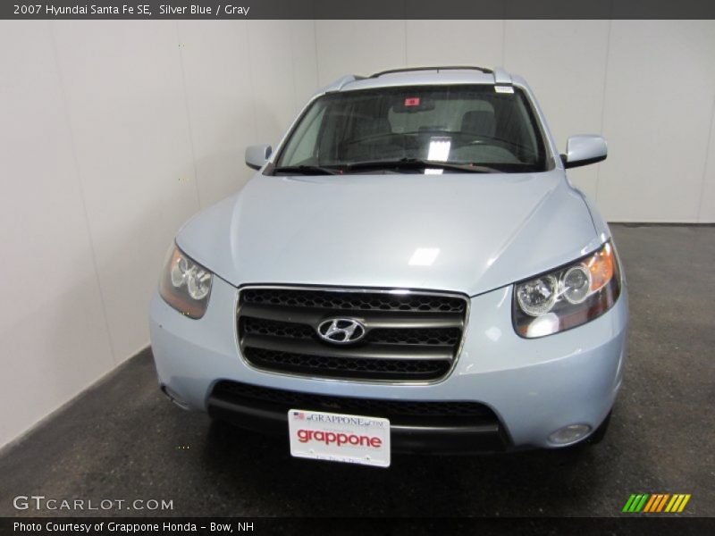Silver Blue / Gray 2007 Hyundai Santa Fe SE