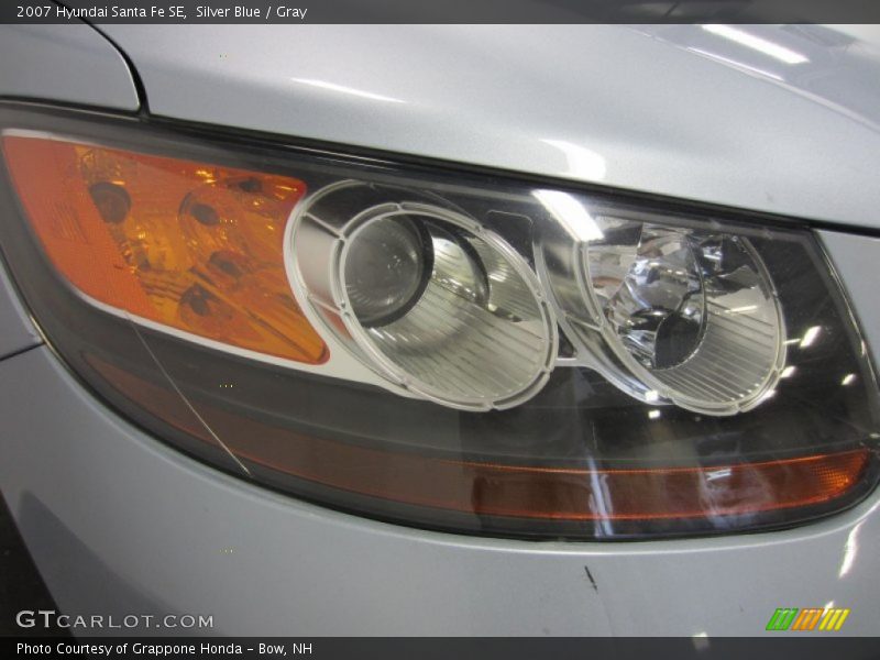 Silver Blue / Gray 2007 Hyundai Santa Fe SE