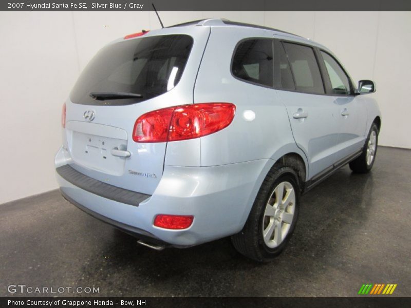 Silver Blue / Gray 2007 Hyundai Santa Fe SE
