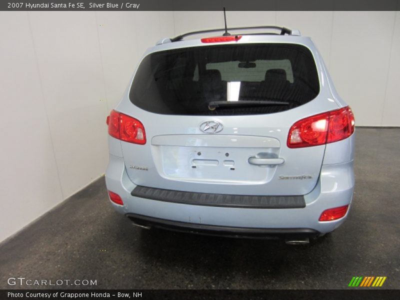 Silver Blue / Gray 2007 Hyundai Santa Fe SE