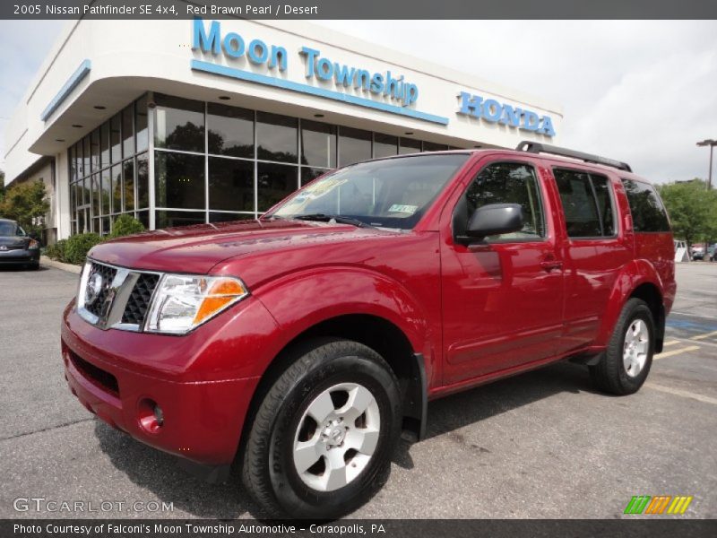 Red Brawn Pearl / Desert 2005 Nissan Pathfinder SE 4x4