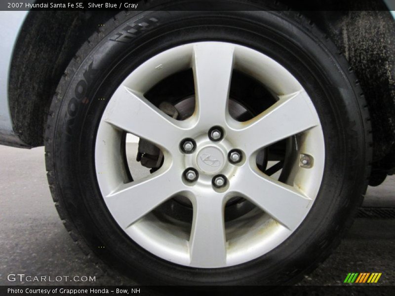 Silver Blue / Gray 2007 Hyundai Santa Fe SE
