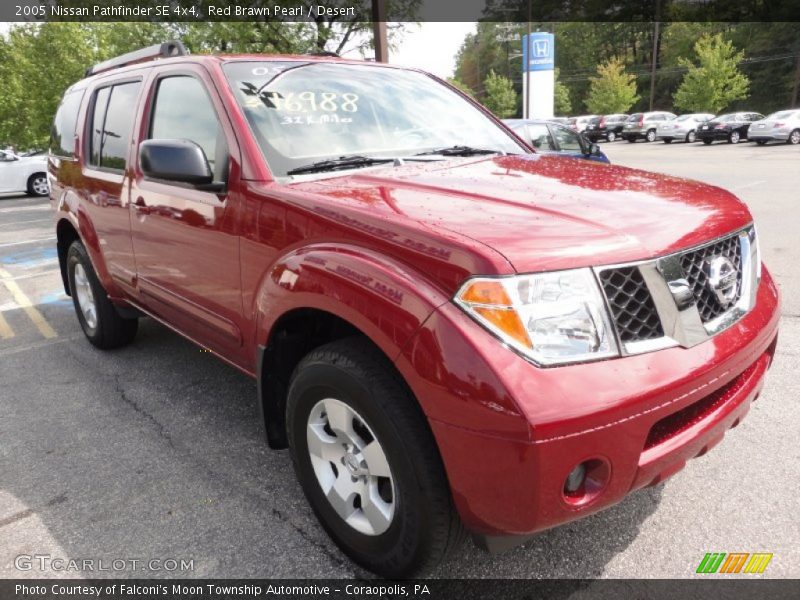 Red Brawn Pearl / Desert 2005 Nissan Pathfinder SE 4x4