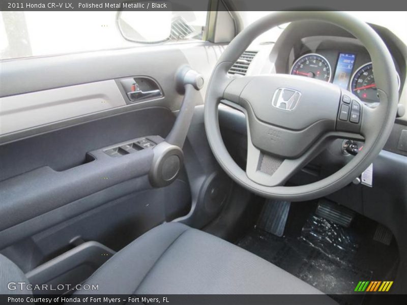 Polished Metal Metallic / Black 2011 Honda CR-V LX