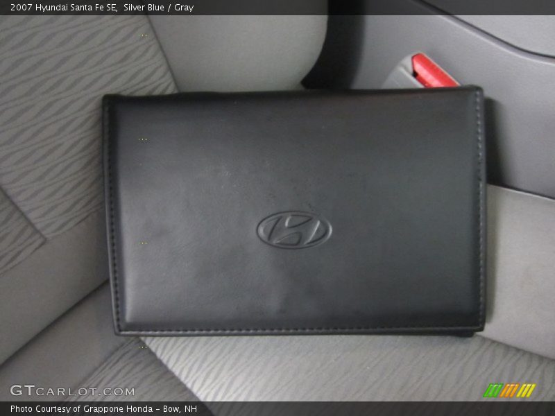 Silver Blue / Gray 2007 Hyundai Santa Fe SE