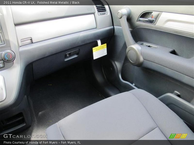Polished Metal Metallic / Black 2011 Honda CR-V LX