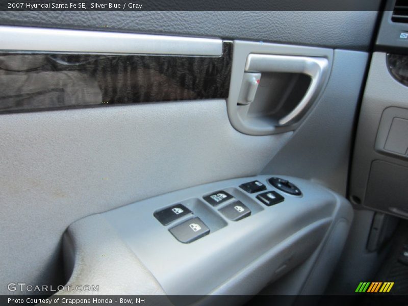 Silver Blue / Gray 2007 Hyundai Santa Fe SE
