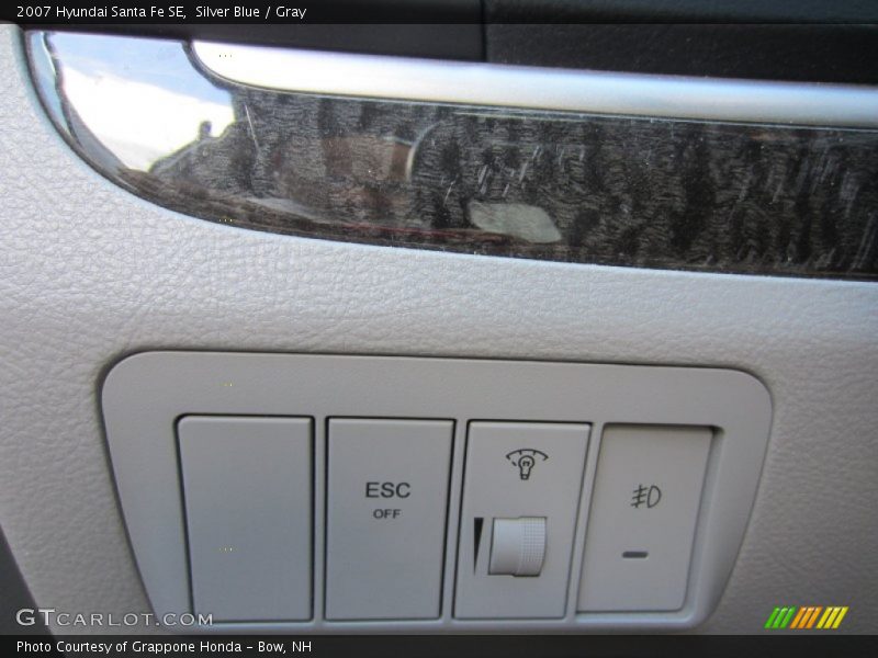 Silver Blue / Gray 2007 Hyundai Santa Fe SE