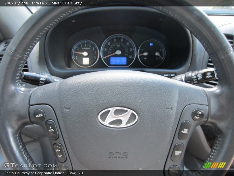 Silver Blue / Gray 2007 Hyundai Santa Fe SE