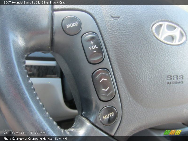 Silver Blue / Gray 2007 Hyundai Santa Fe SE