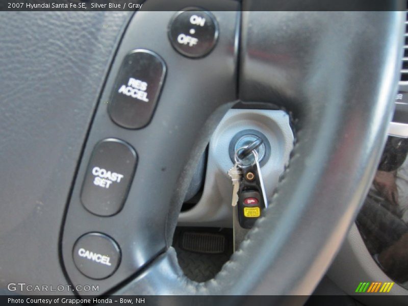 Silver Blue / Gray 2007 Hyundai Santa Fe SE