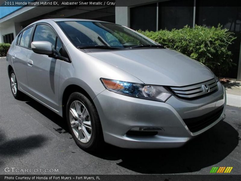 Alabaster Silver Metallic / Gray 2011 Honda Insight Hybrid EX