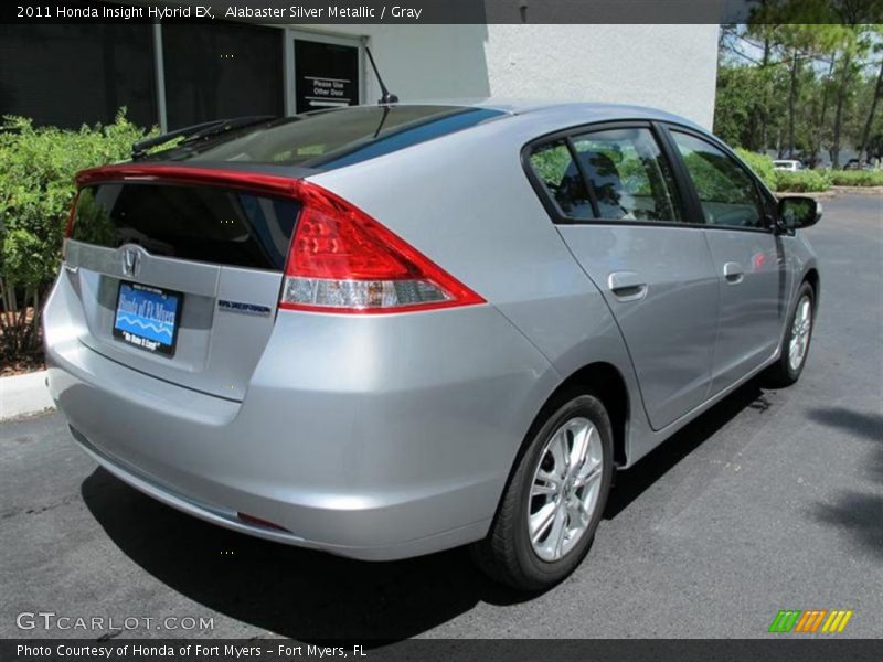Alabaster Silver Metallic / Gray 2011 Honda Insight Hybrid EX