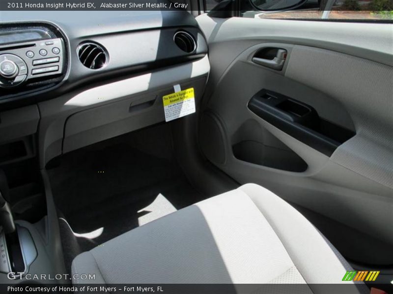 Alabaster Silver Metallic / Gray 2011 Honda Insight Hybrid EX