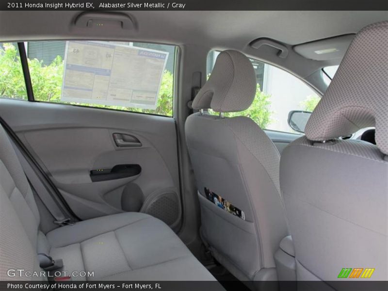 Alabaster Silver Metallic / Gray 2011 Honda Insight Hybrid EX
