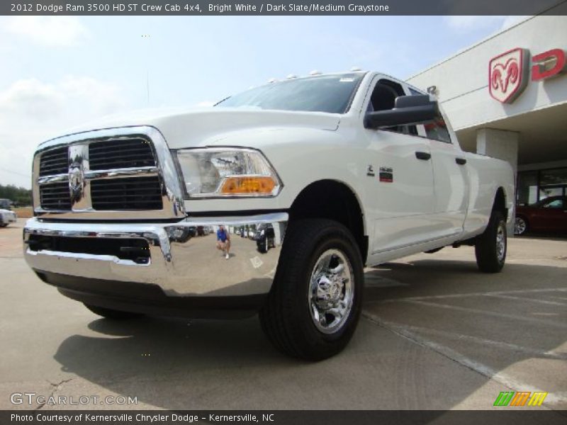 Bright White / Dark Slate/Medium Graystone 2012 Dodge Ram 3500 HD ST Crew Cab 4x4