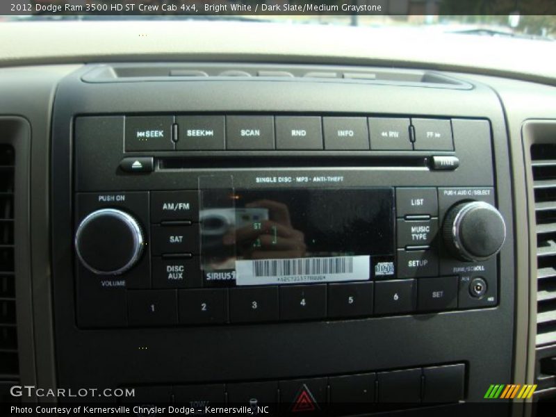 Bright White / Dark Slate/Medium Graystone 2012 Dodge Ram 3500 HD ST Crew Cab 4x4