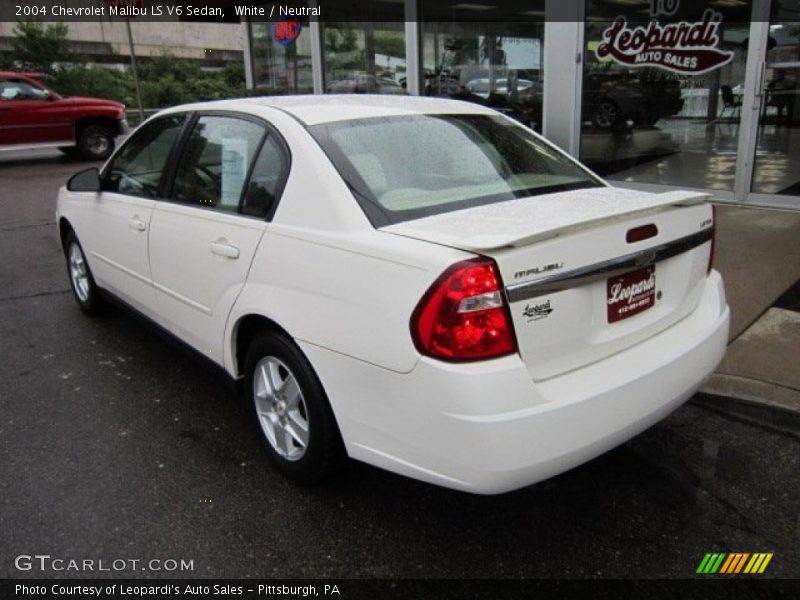 White / Neutral 2004 Chevrolet Malibu LS V6 Sedan