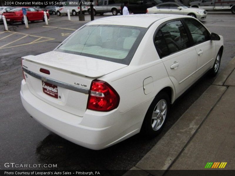 White / Neutral 2004 Chevrolet Malibu LS V6 Sedan