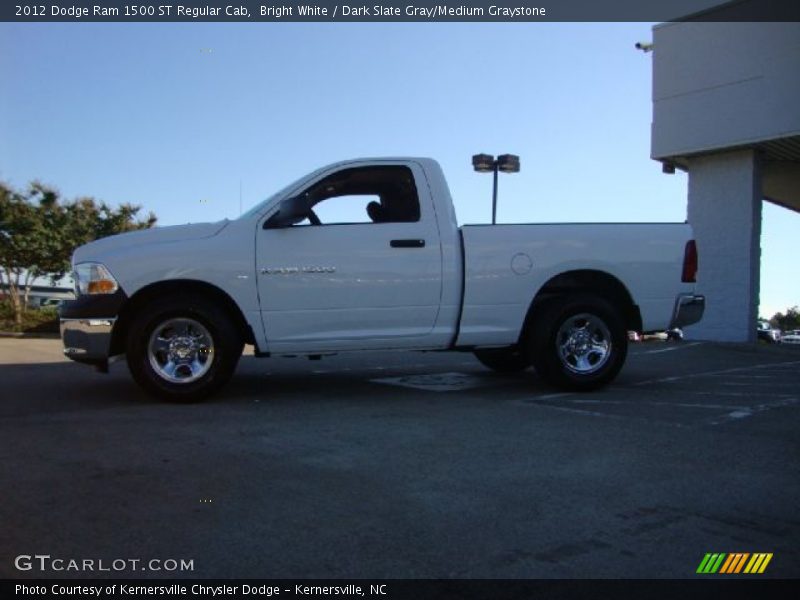 Bright White / Dark Slate Gray/Medium Graystone 2012 Dodge Ram 1500 ST Regular Cab
