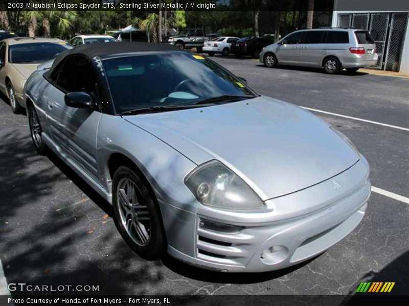 Sterling Silver Metallic / Midnight 2003 Mitsubishi Eclipse Spyder GTS