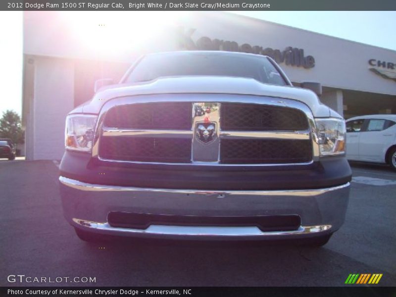 Bright White / Dark Slate Gray/Medium Graystone 2012 Dodge Ram 1500 ST Regular Cab