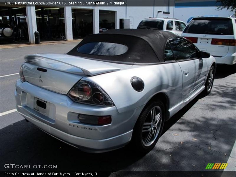 Sterling Silver Metallic / Midnight 2003 Mitsubishi Eclipse Spyder GTS