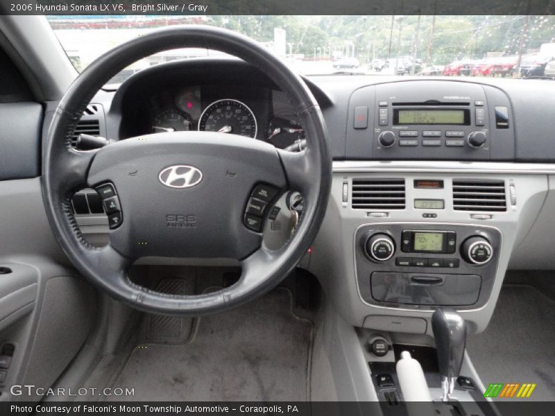 Bright Silver / Gray 2006 Hyundai Sonata LX V6