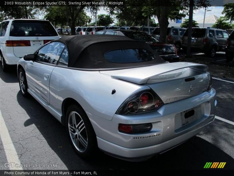 Sterling Silver Metallic / Midnight 2003 Mitsubishi Eclipse Spyder GTS