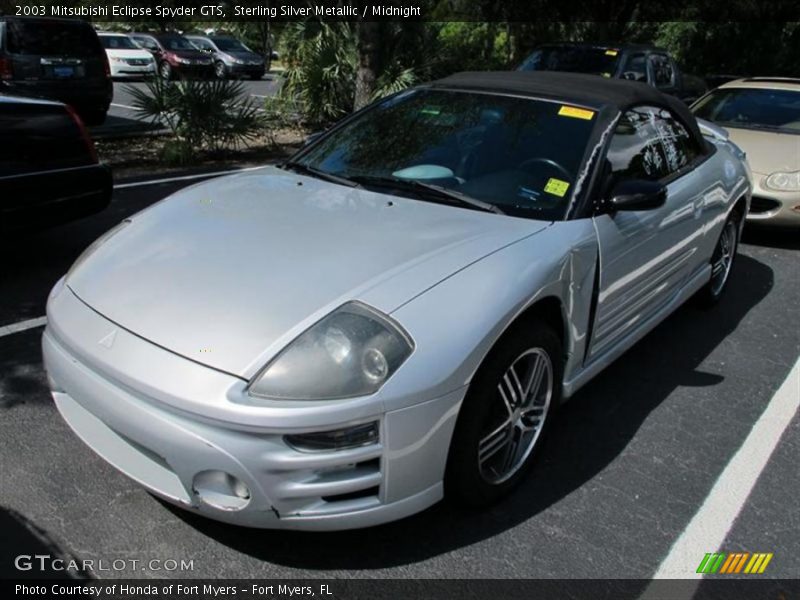 Sterling Silver Metallic / Midnight 2003 Mitsubishi Eclipse Spyder GTS