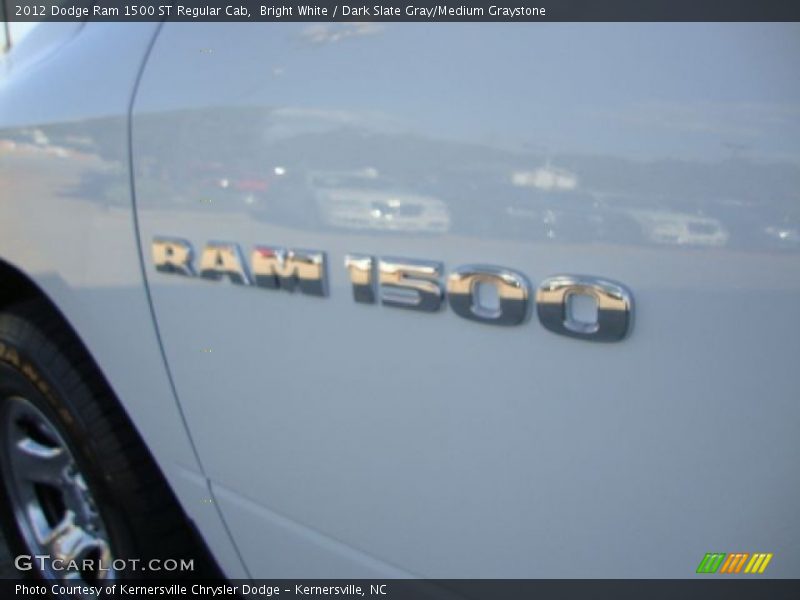 Bright White / Dark Slate Gray/Medium Graystone 2012 Dodge Ram 1500 ST Regular Cab