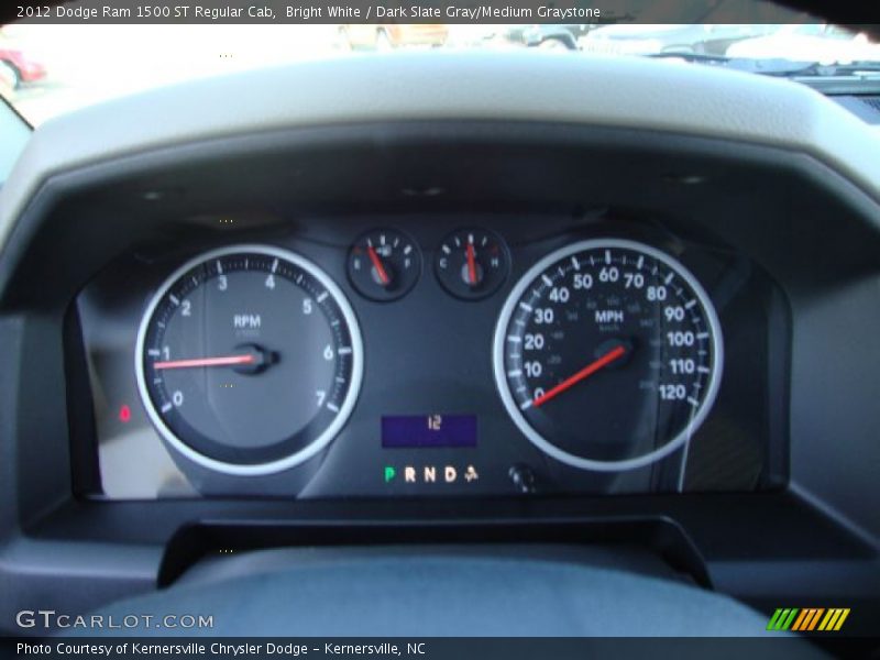 Bright White / Dark Slate Gray/Medium Graystone 2012 Dodge Ram 1500 ST Regular Cab