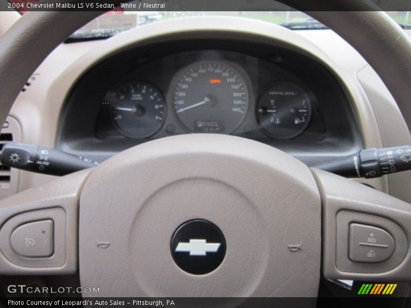 White / Neutral 2004 Chevrolet Malibu LS V6 Sedan