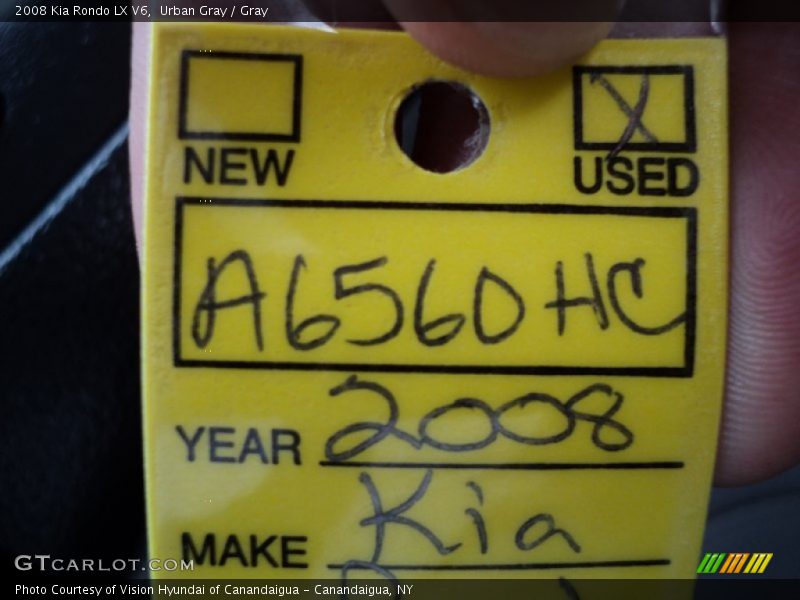 Urban Gray / Gray 2008 Kia Rondo LX V6