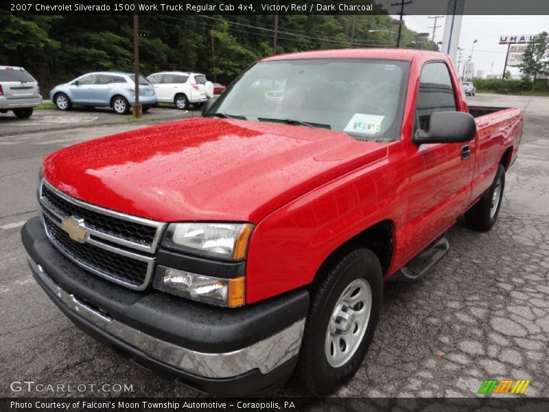 Front 3/4 View of 2007 Silverado 1500 Work Truck Regular Cab 4x4