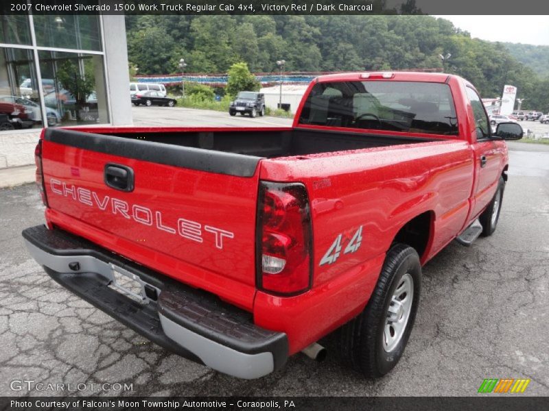 Victory Red / Dark Charcoal 2007 Chevrolet Silverado 1500 Work Truck Regular Cab 4x4