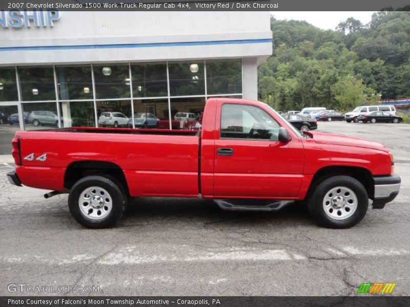 Victory Red / Dark Charcoal 2007 Chevrolet Silverado 1500 Work Truck Regular Cab 4x4