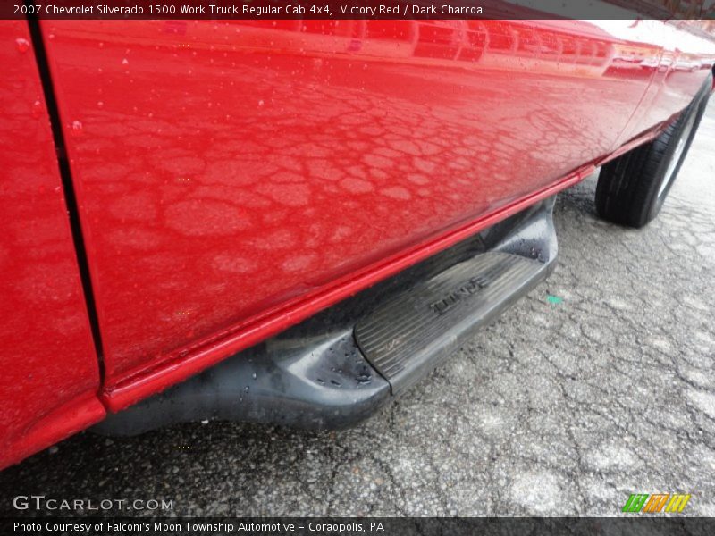 Victory Red / Dark Charcoal 2007 Chevrolet Silverado 1500 Work Truck Regular Cab 4x4