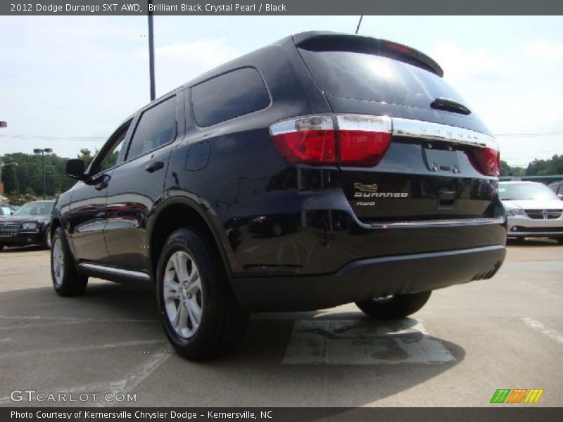 Brilliant Black Crystal Pearl / Black 2012 Dodge Durango SXT AWD