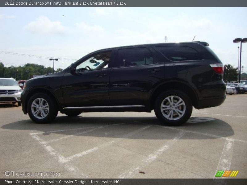 Brilliant Black Crystal Pearl / Black 2012 Dodge Durango SXT AWD